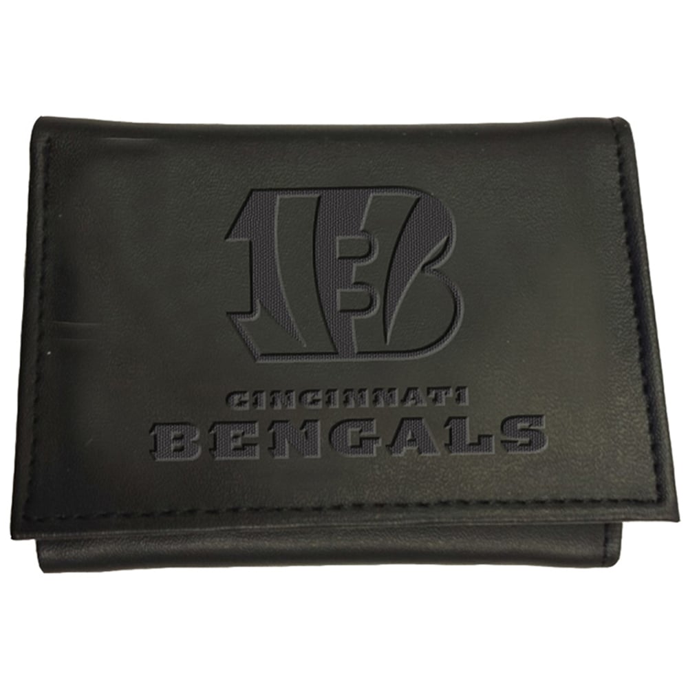 Men's Black Cincinnati Bengals Hybrid Tri-Fold Wallet