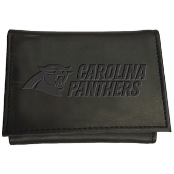 Men's Black Carolina Panthers Hybrid Tri-Fold Wallet