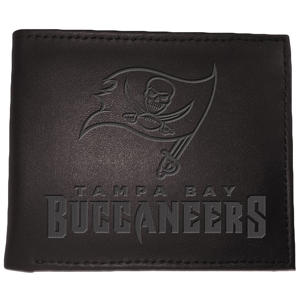 Men's Black Tampa Bay Buccaneers Hybrid Bi-Fold Wallet