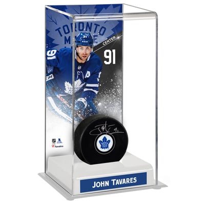 John Tavares Toronto Maple Leafs Deluxe Tall Hockey Puck Case