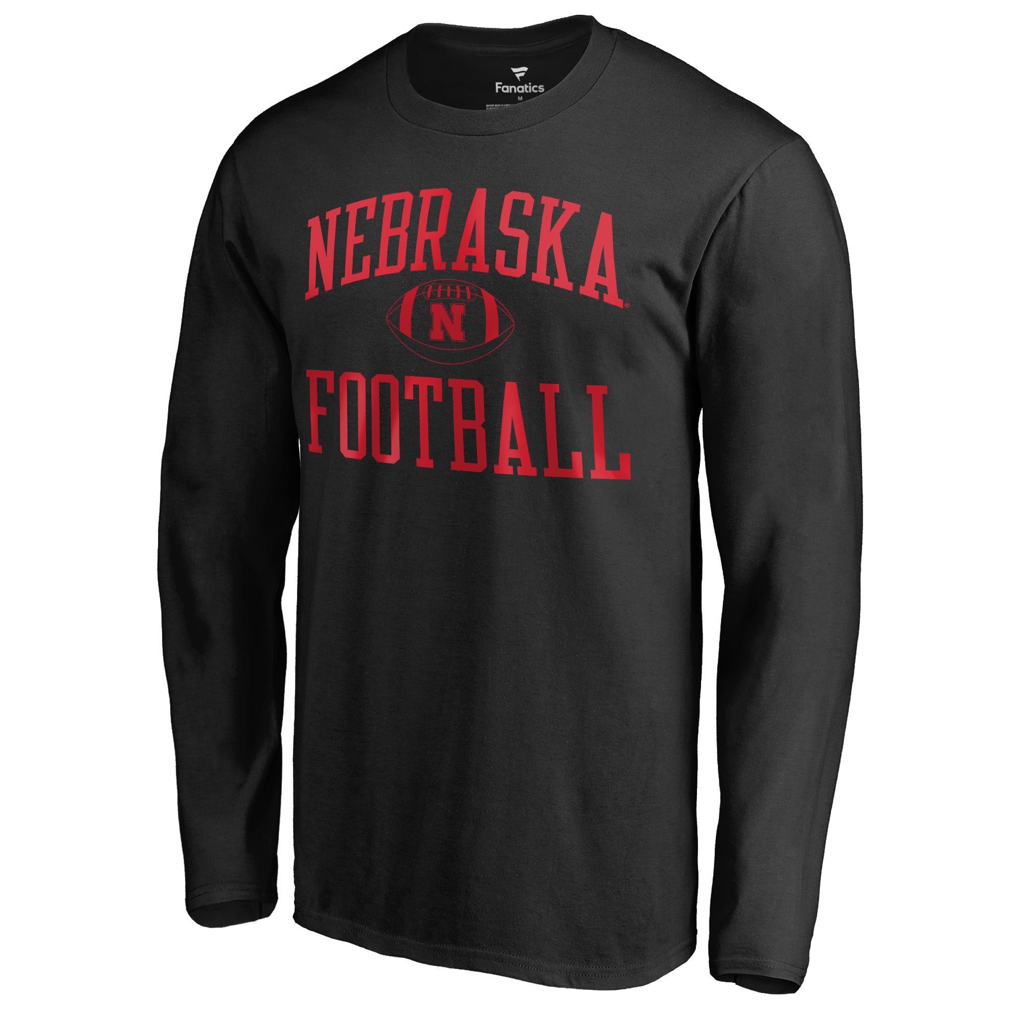 Men's Black Nebraska Huskers First Sprint Long Sleeve T-Shirt