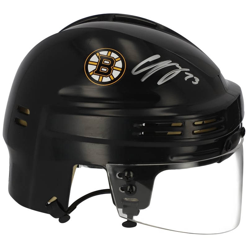 Charlie McAvoy Boston Bruins Autographed Black Mini Helmet