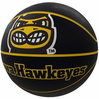 Iowa Hawkeyes Mascot Official-Size Rubber Basketball