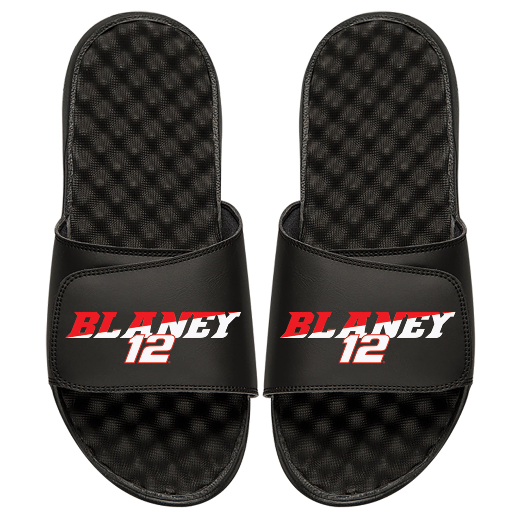 Youth ISlide Black Ryan Blaney NASCAR Driver Stack Slide Sandals Youth ISlide Black Ryan Blaney NASCAR Driver Stack Slide Sandals