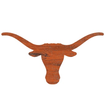 Texas Longhorns Distressed Logo Cutout Sign