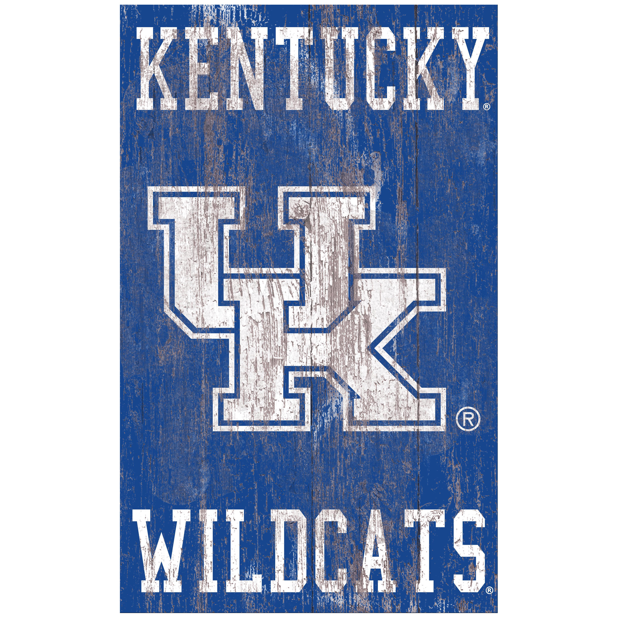 Kentucky Wildcats 11'' x 19'' Heritage Distressed Logo Sign
