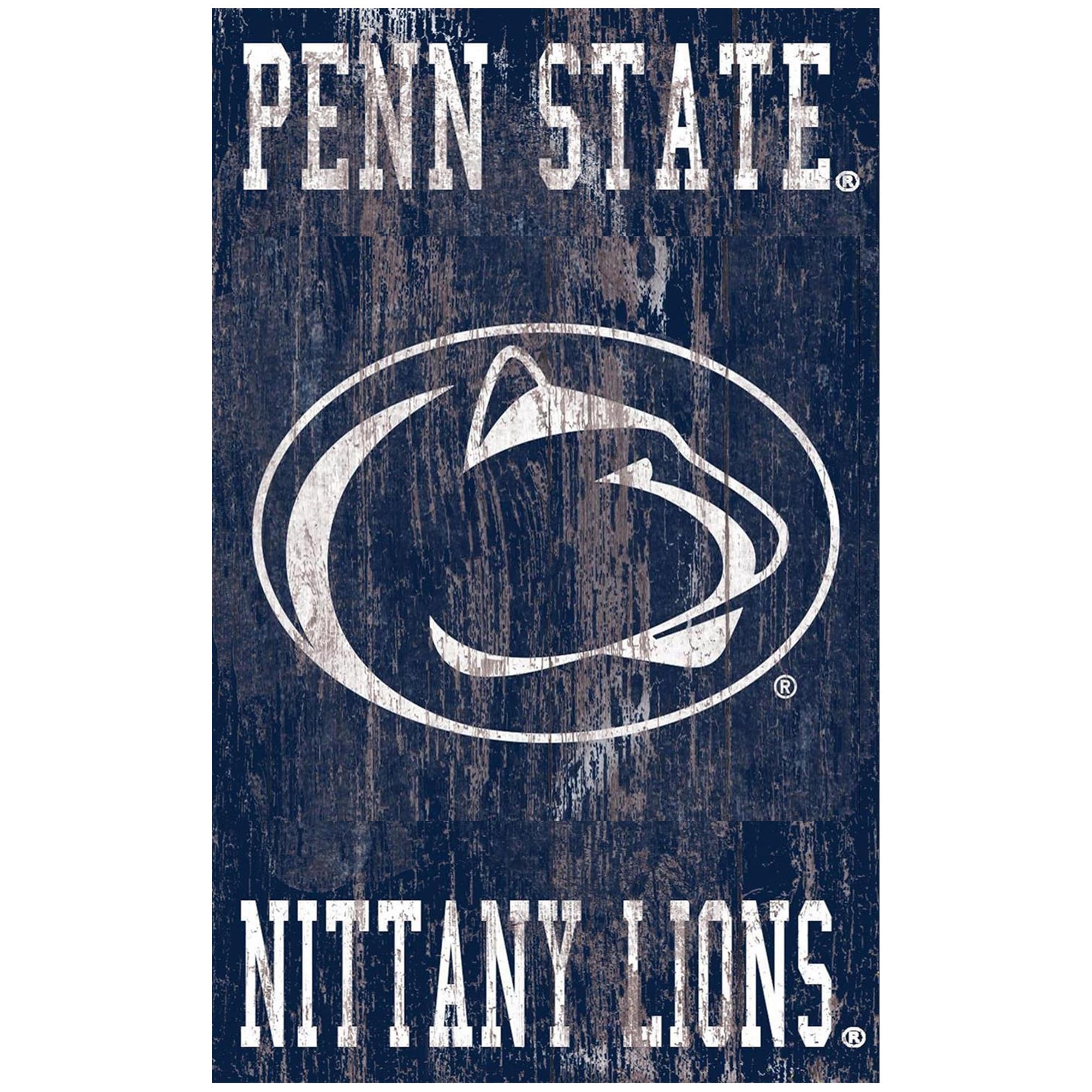 Penn State Nittany Lions 11'' x 19'' Heritage Distressed Logo Sign