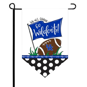 Kentucky Wildcats Pointed Garden Flag