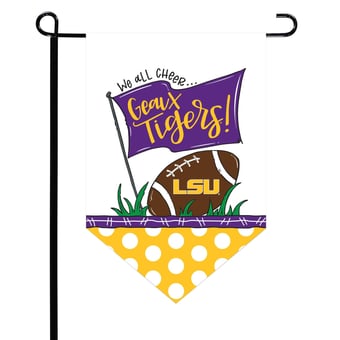 LSU Tigers Pointed Garden Flag