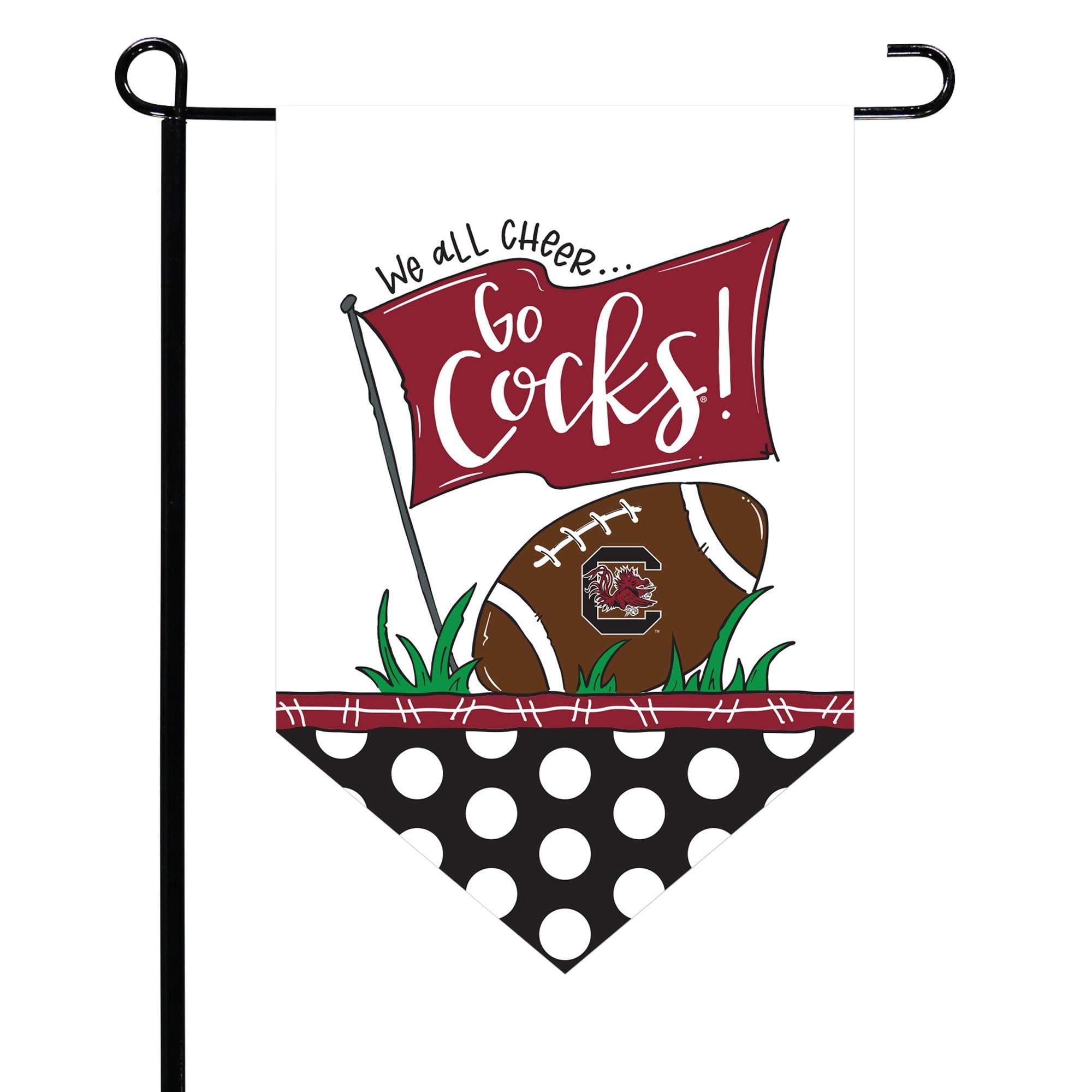 South Carolina Gamecocks Pointed Garden Flag