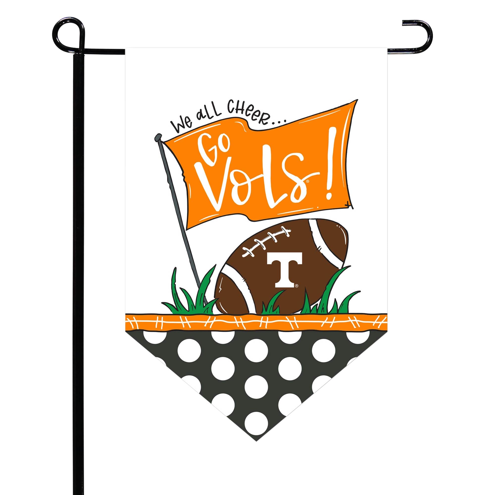 Tennessee Volunteers Pointed Garden Flag