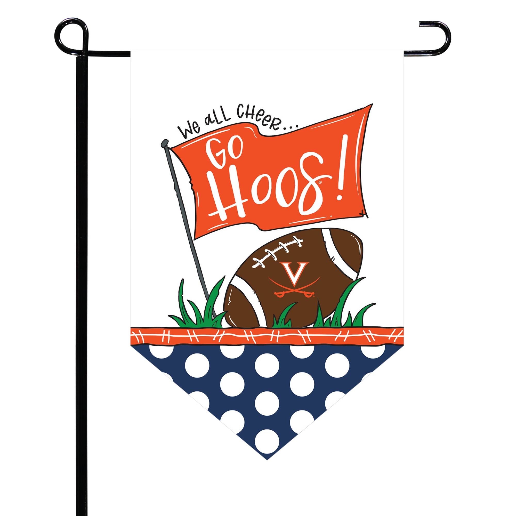 Virginia Cavaliers Pointed Garden Flag