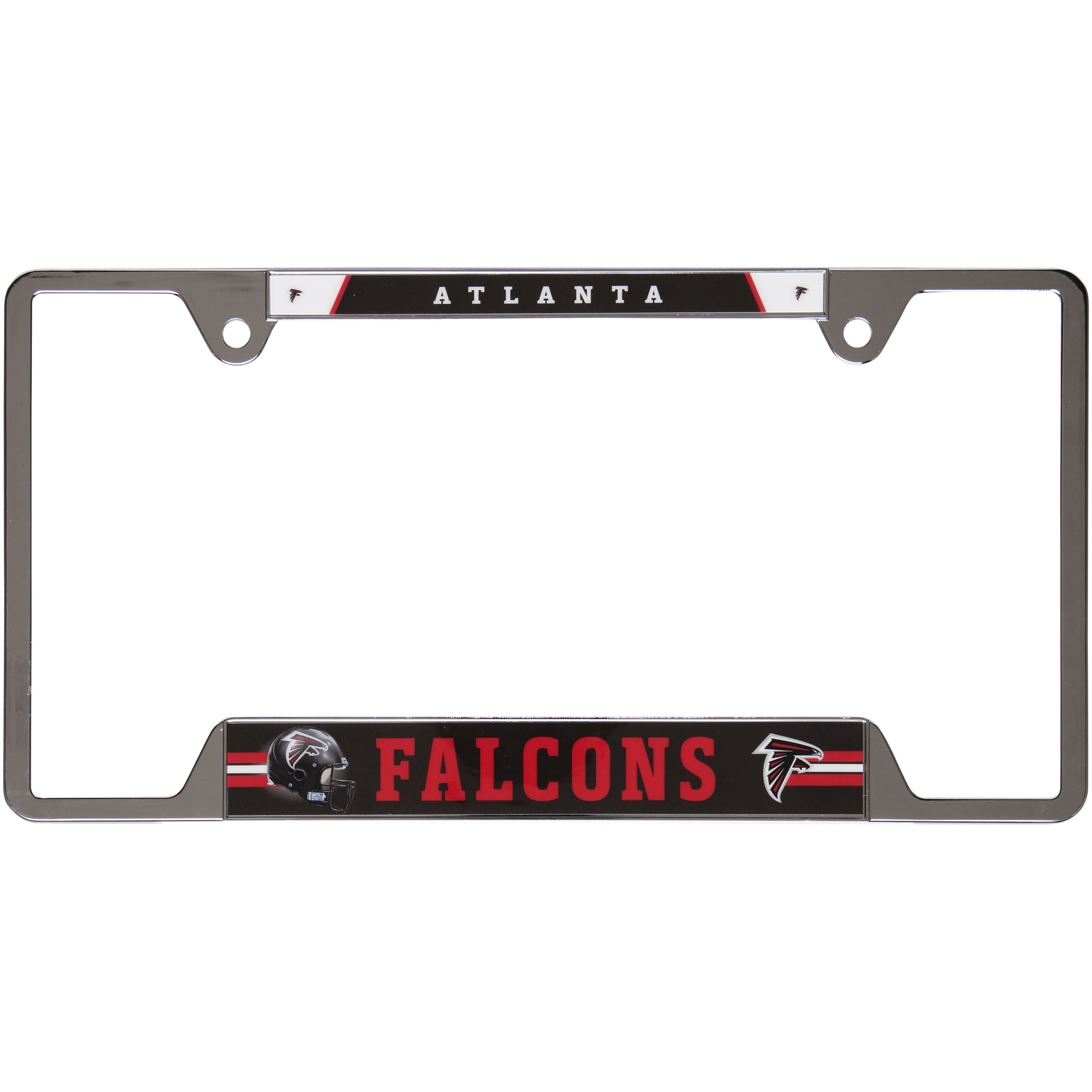 WinCraft Atlanta Falcons Chrome Plated Metal License Plate Frame