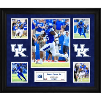 Benny Snell Kentucky Wildcats Framed 23" x 27" 5-Photo Collage