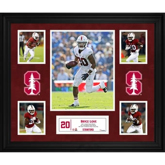 Bryce Love Stanford Cardinal Framed 23" x 27" 5-Photo Collage