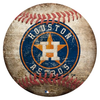 Houston Astros 12'' x 12'' Baseball Sign