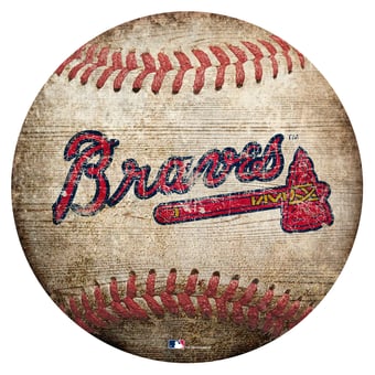 Atlanta Braves 12'' x 12'' Baseball Sign