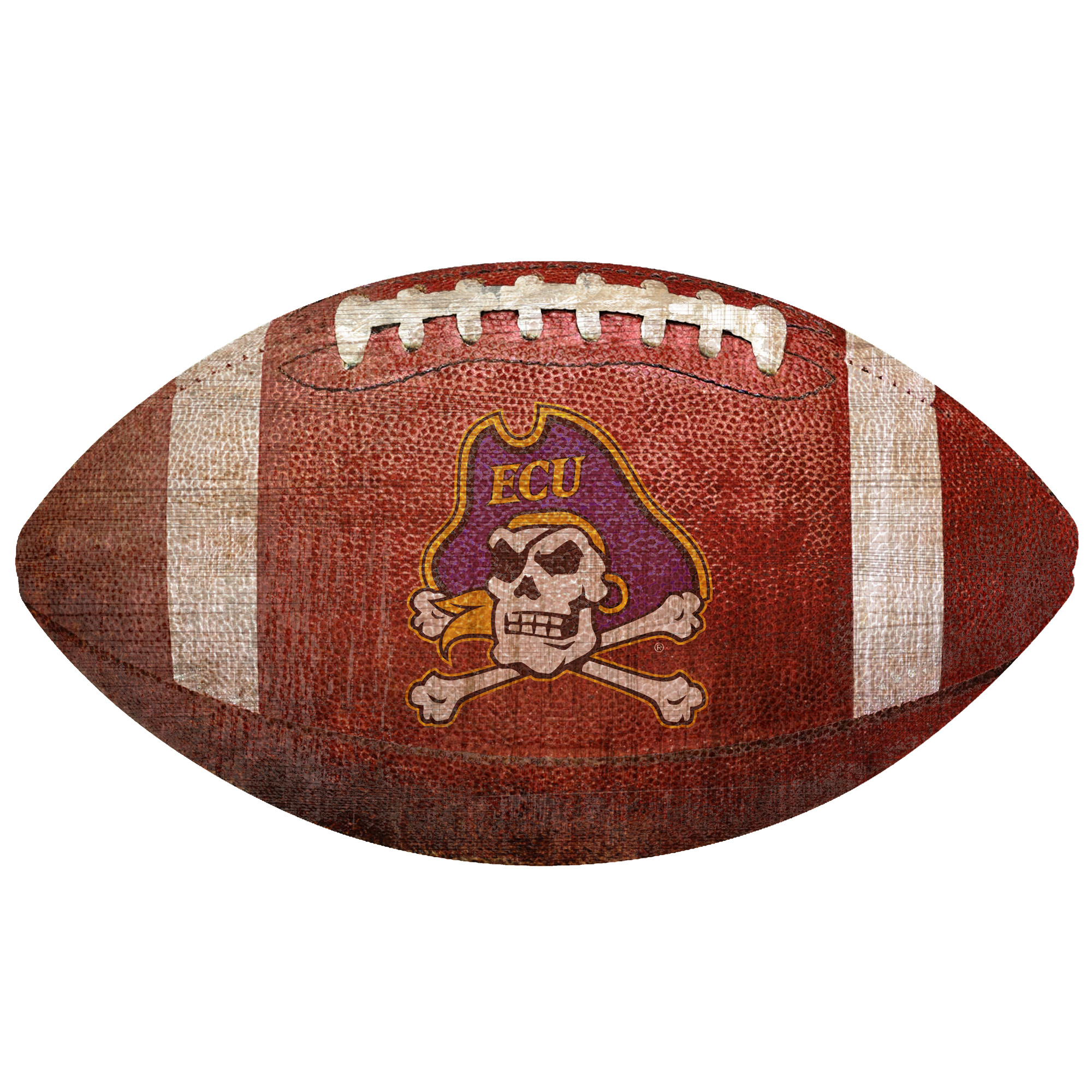 ECU Pirates 12'' Football Sign