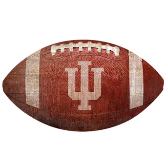 Indiana Hoosiers 12'' Football Sign
