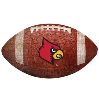 Louisville Cardinals 12'' Football Sign