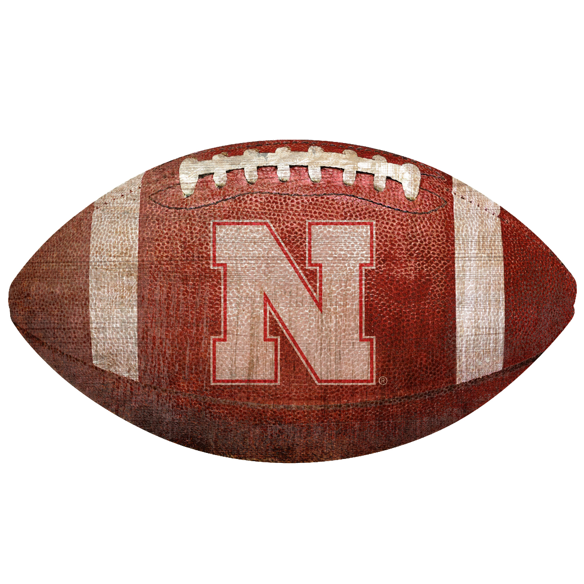 Nebraska Huskers 12” Football Sign