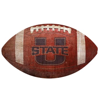 Utah State Aggies 12'' Football Sign