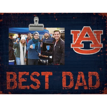 Auburn Tigers 8'' x 10.5'' Best Dad Clip Frame