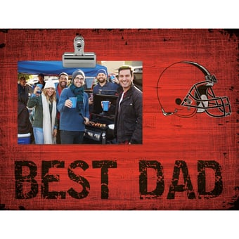 Cleveland Browns 8'' x 10.5'' Best Dad Clip Frame