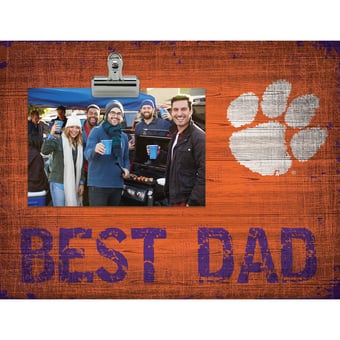 Clemson Tigers 8'' x 10.5'' Best Dad Clip Frame