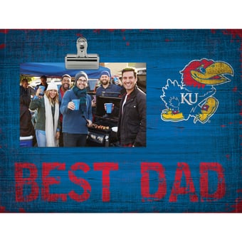 Kansas Jayhawks 8'' x 10.5'' Best Dad Clip Frame