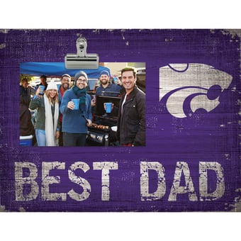 Kansas State Wildcats 8'' x 10.5'' Best Dad Clip Frame