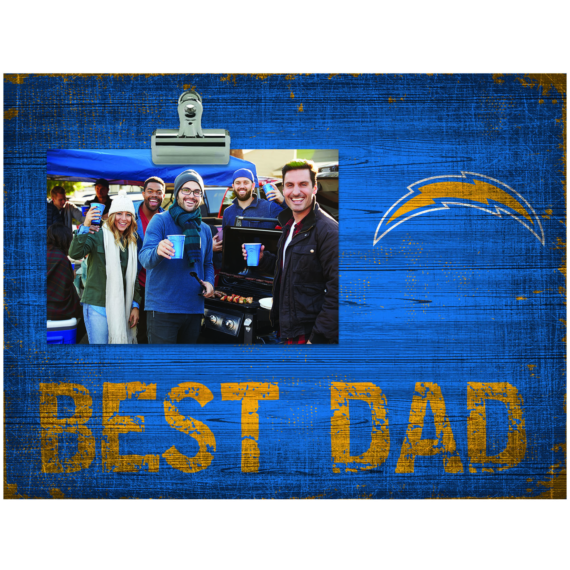 Los Angeles Chargers 8'' x 10.5'' Best Dad Clip Frame