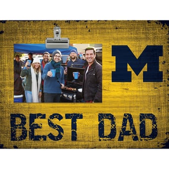 Michigan Wolverines 8'' x 10.5'' Best Dad Clip Frame