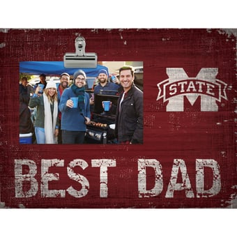 Mississippi State Bulldogs 8'' x 10.5'' Best Dad Clip Frame