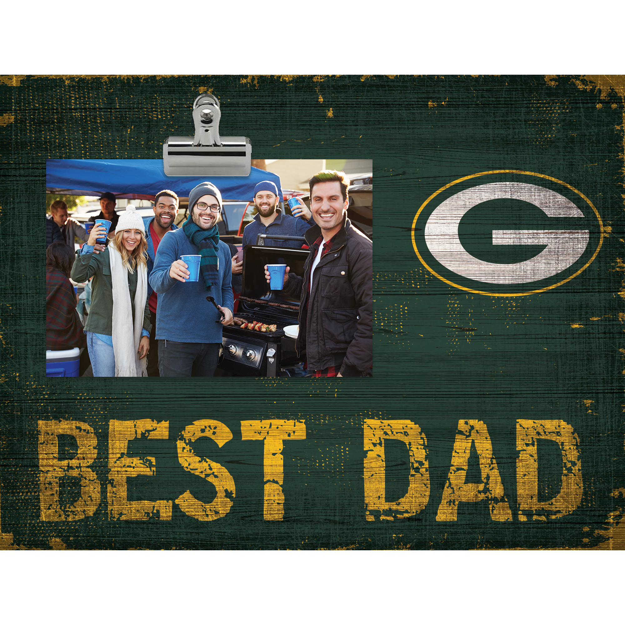 Green Bay Packers 8'' x 10.5'' Best Dad Clip Frame