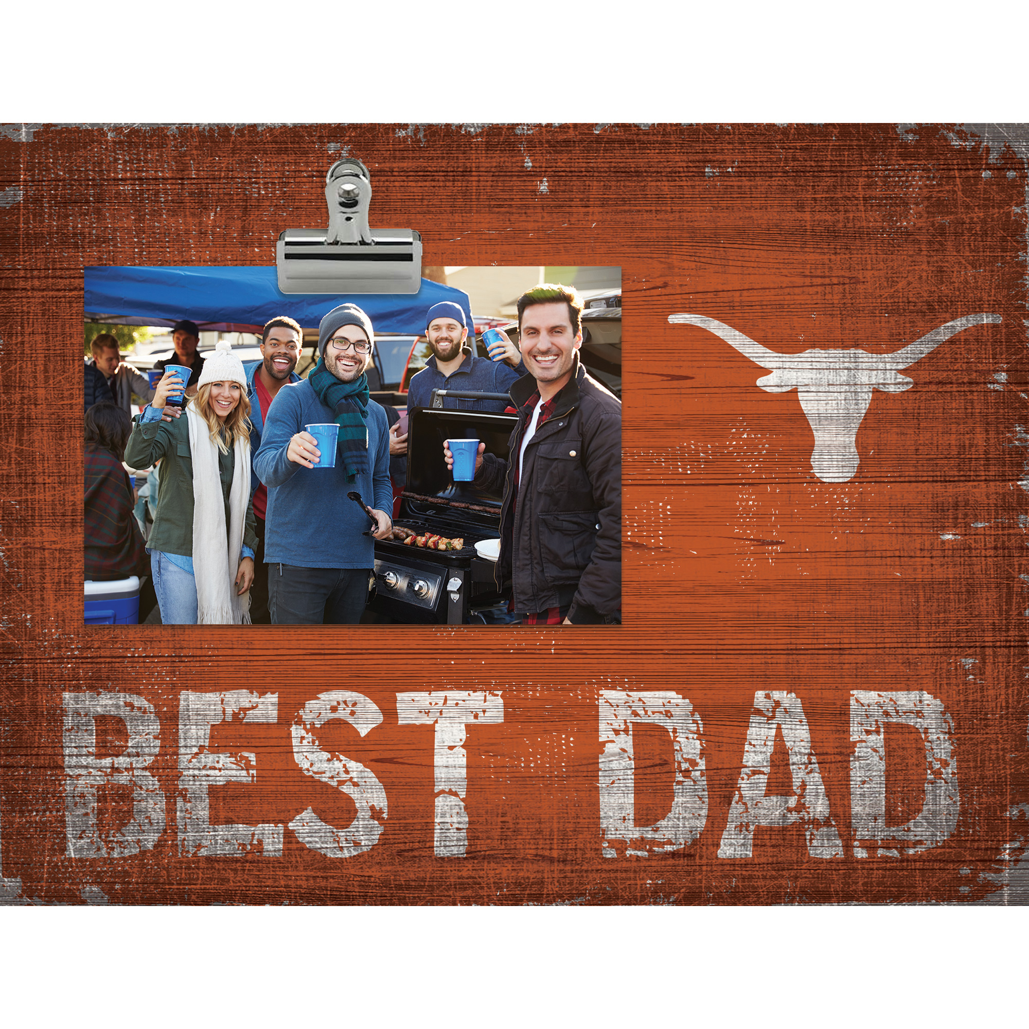Texas Longhorns 8'' x 10.5'' Best Dad Clip Frame