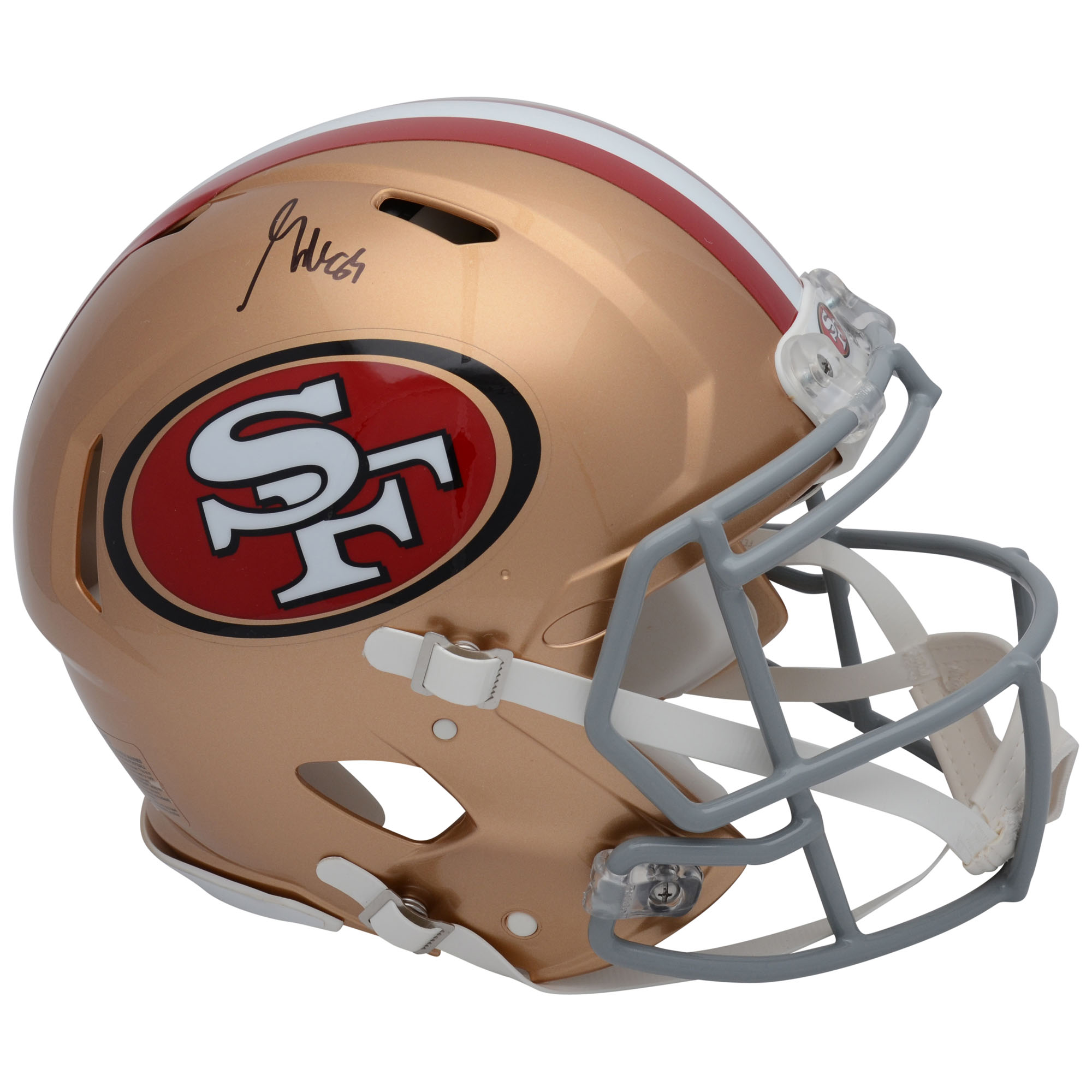 George Kittle San Francisco 49ers Autographed Riddell Speed Authentic Helmet