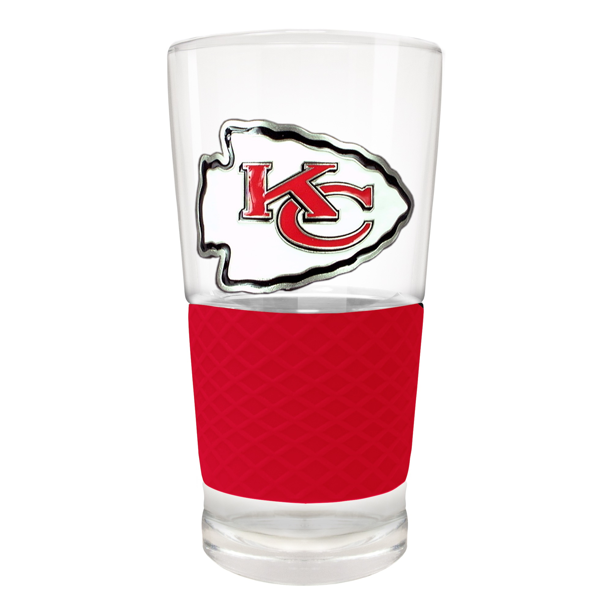 Kansas City Chiefs 22oz. Pilsner Glass with Silicone Grip