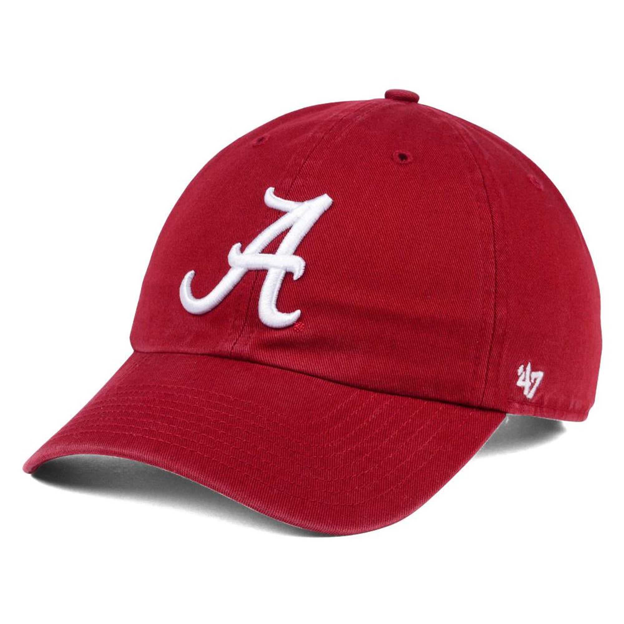 Men's '47 Crimson Alabama Crimson Tide Clean Up Adjustable Hat