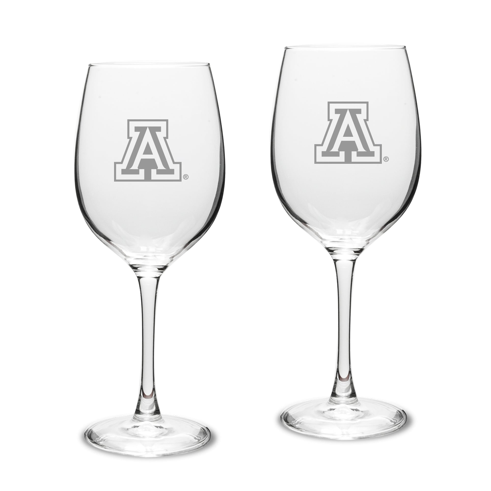 Arizona Wildcats 2-Piece 16oz. White Wine Glasses Set