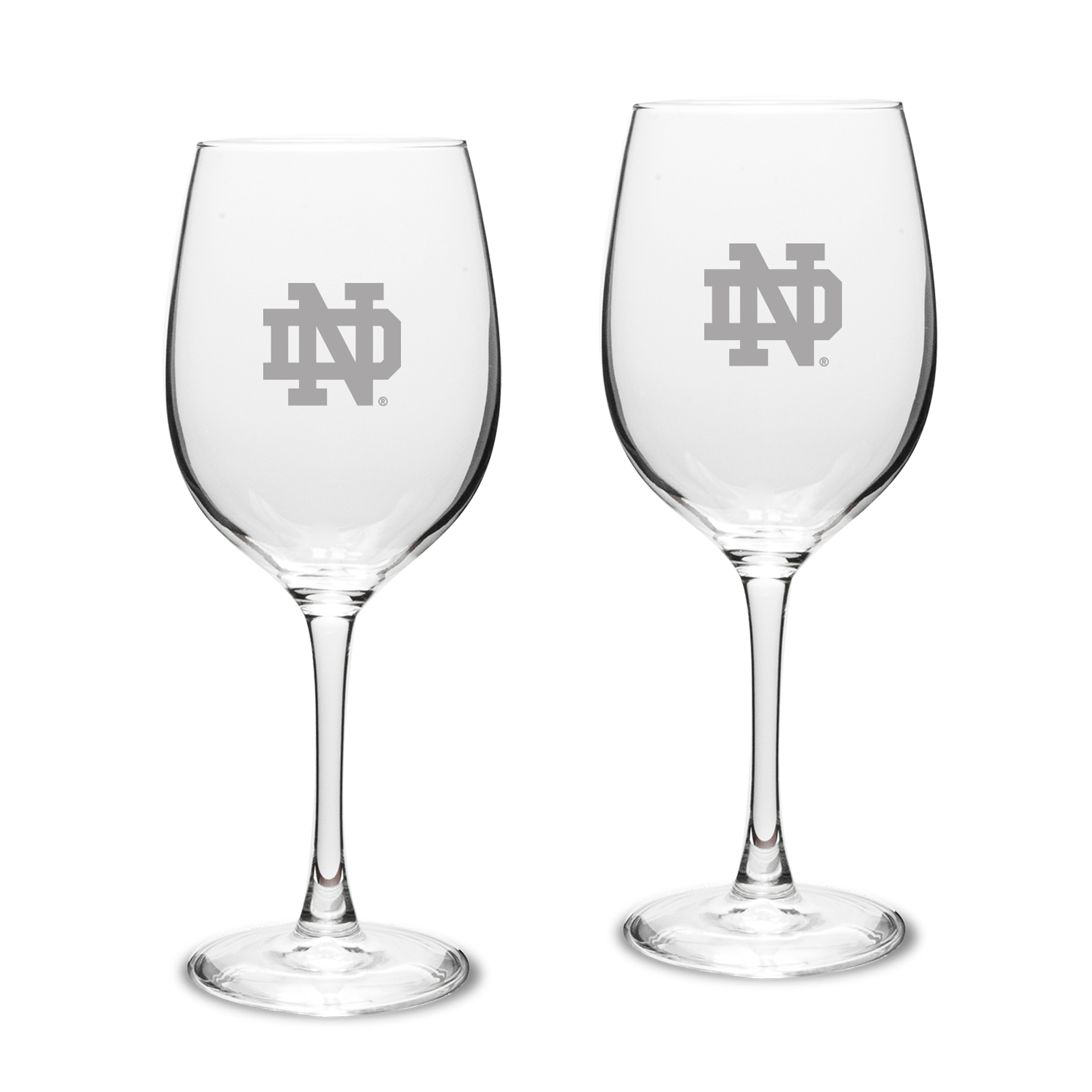Notre Dame Fighting Irish 2-Piece 16oz. White Wine Glasses Set
