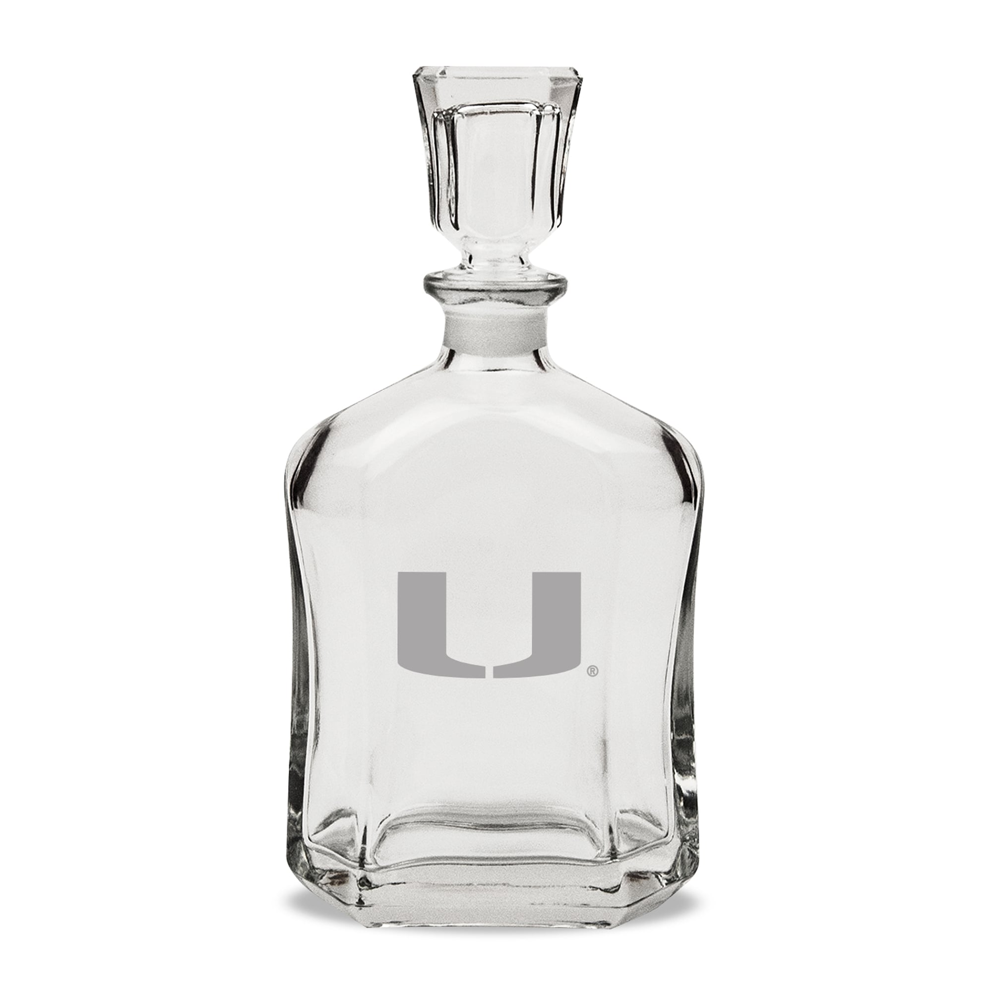 Miami Hurricanes 23.75oz. Whiskey Decanter