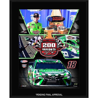 Kyle Busch 10.5" x 13" 200 Career Wins Sublimated Plaque