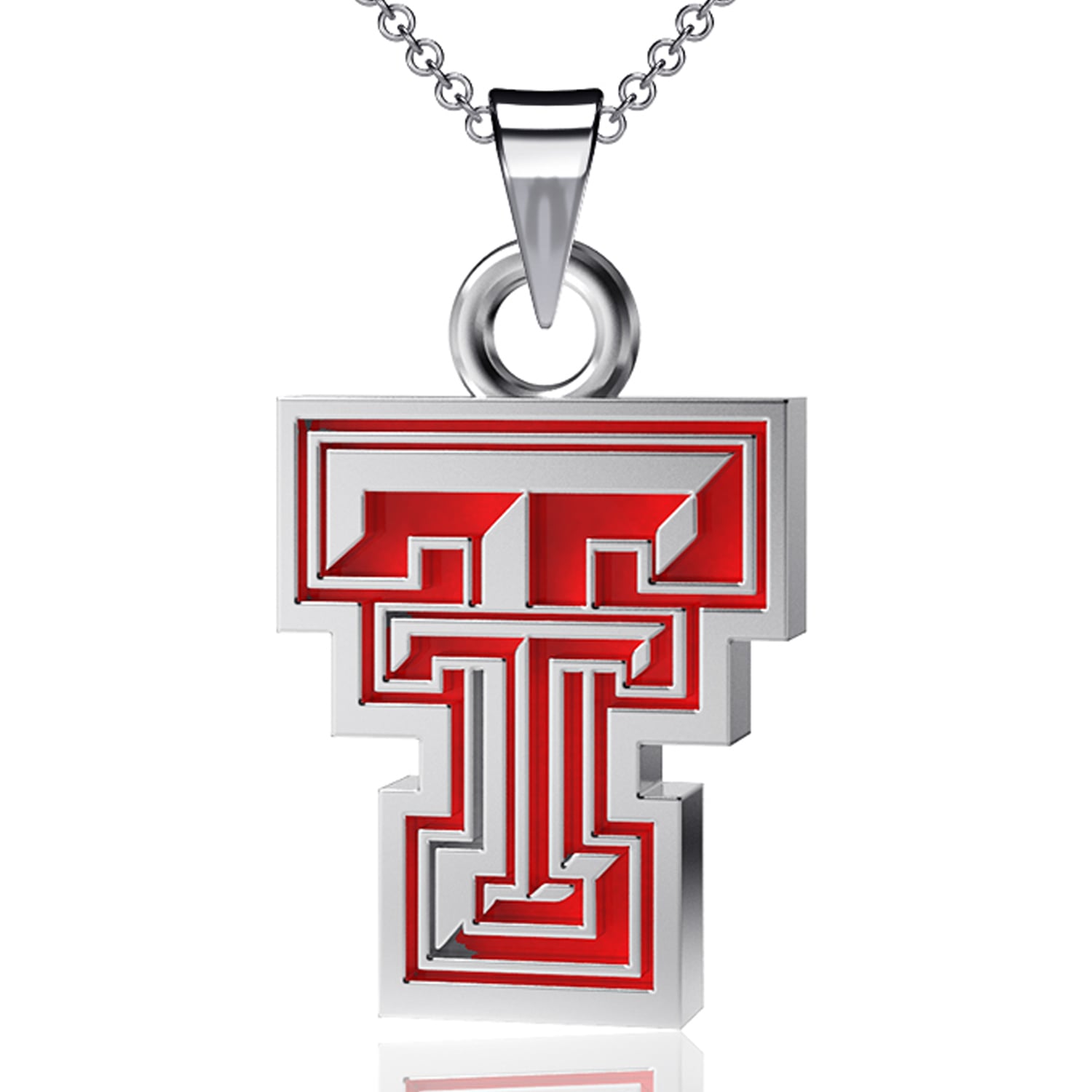 Dayna Designs Texas Tech Red Raiders Enamel Small Pendant Necklace
