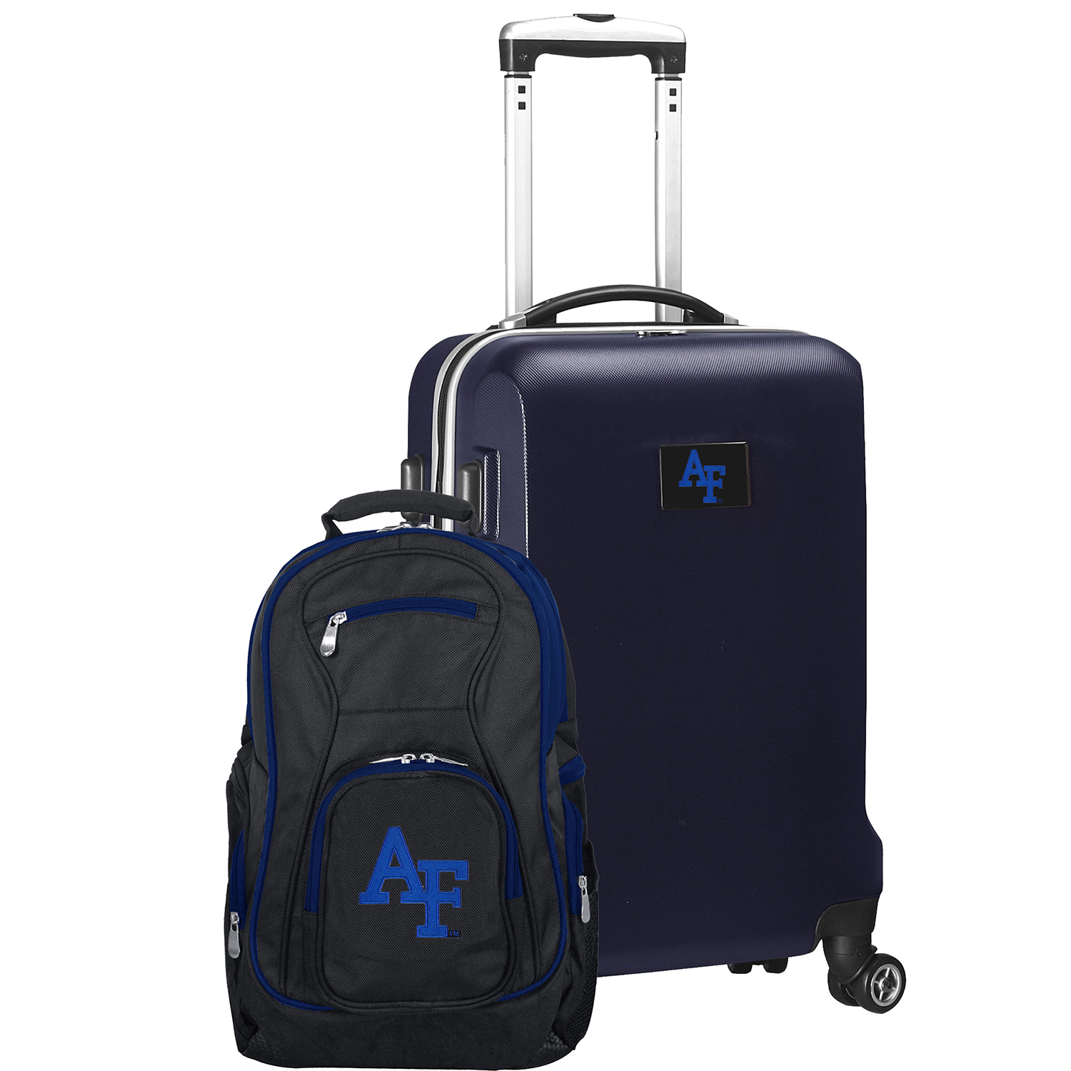 Air Force Falcons Deluxe 2-Piece Backpack and Carry-On Set - Navy