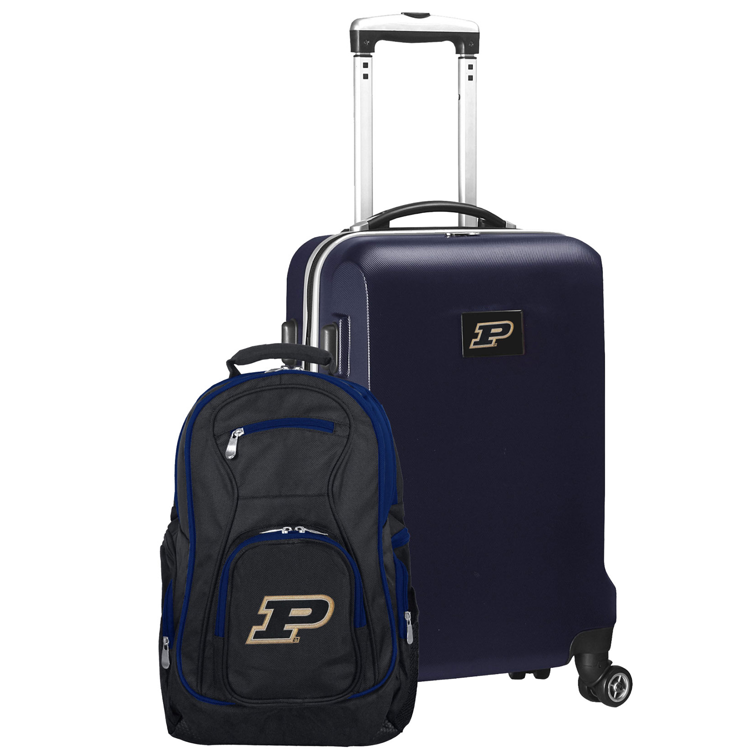 Purdue Boilermakers Deluxe 2-Piece Backpack and Carry-On Set – Navy Purdue Boilermakers Deluxe 2-Piece Backpack and Carry-On Set – Navy