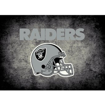 Las Vegas Raiders Imperial 3'10" x 5'4" Distressed Rug