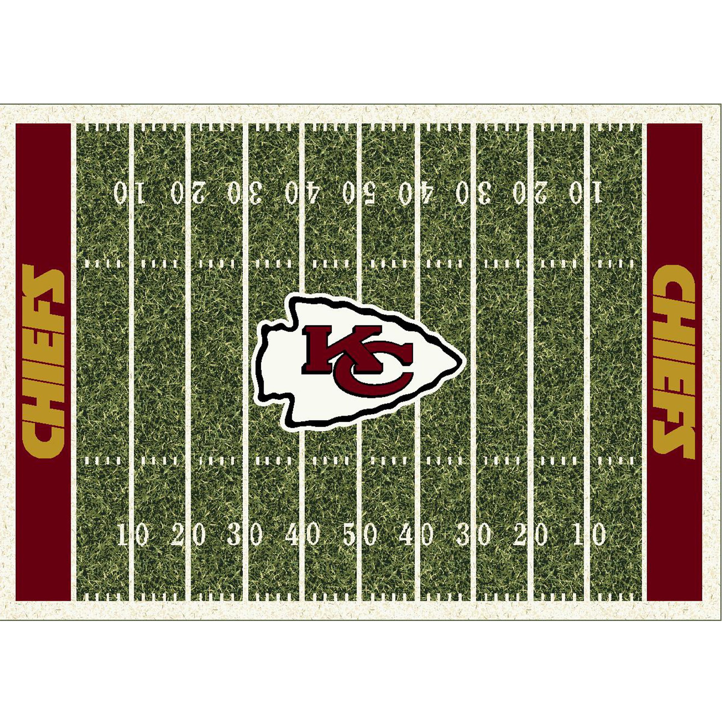 Imperial Kansas City Chiefs 5'4'' x 7'8'' Home Field Rug
