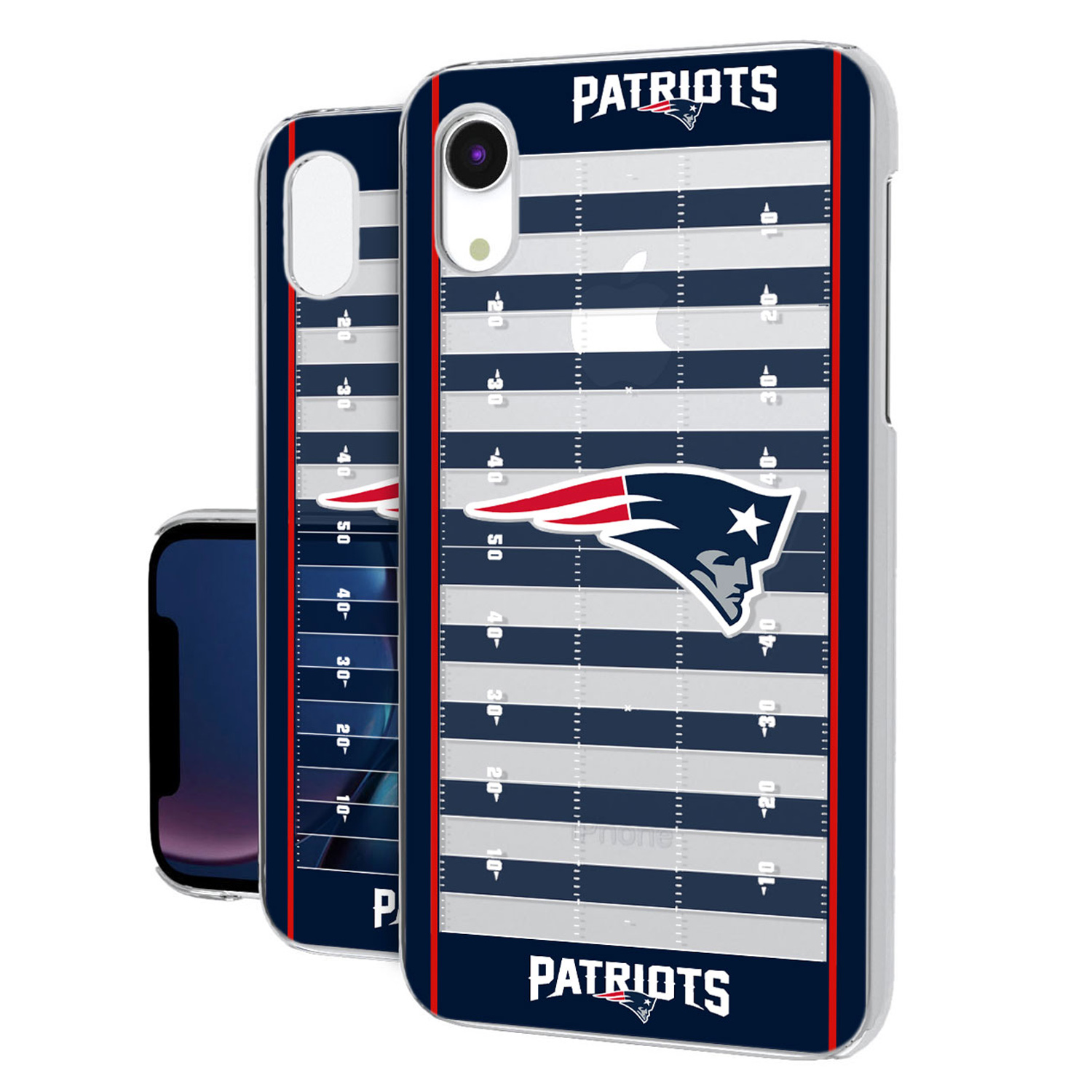 New England Patriots iPhone Clear Field Design Case