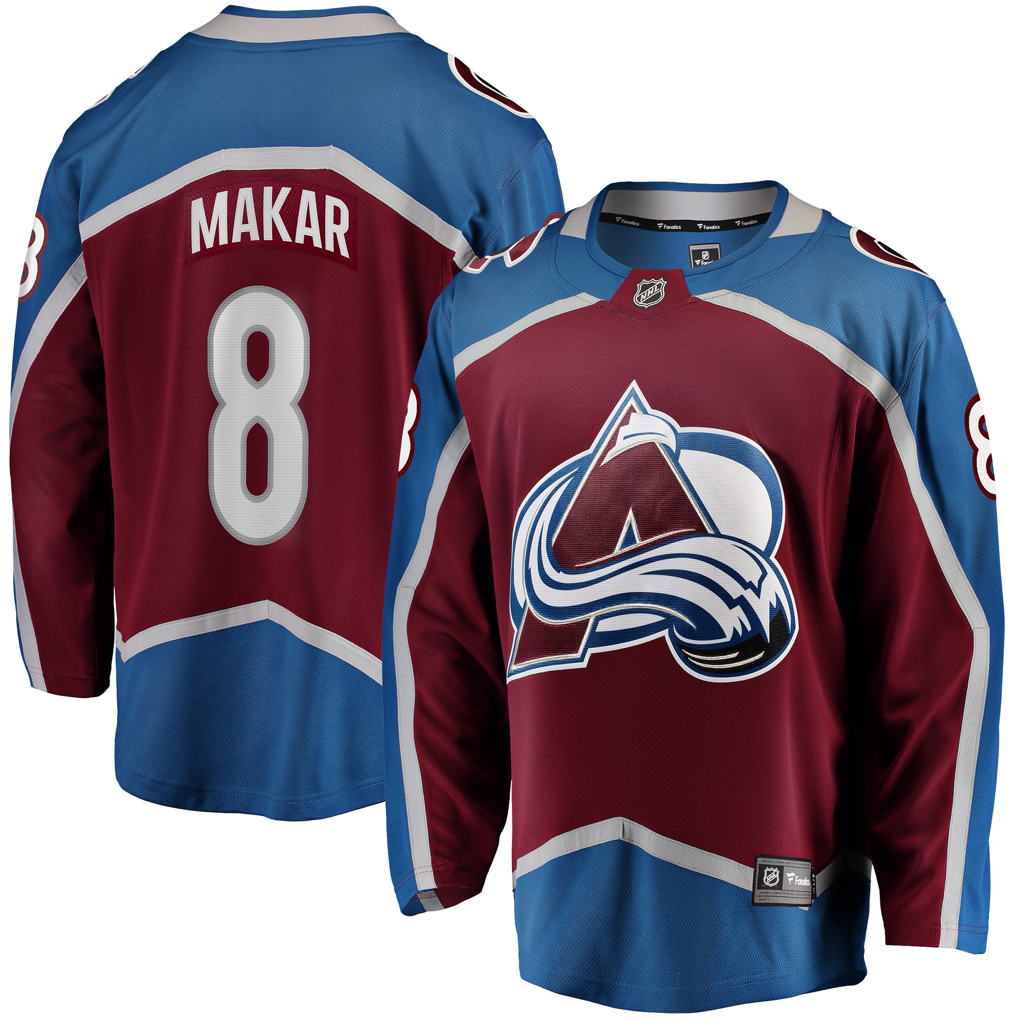 Cale Makar Colorado Avalanche Fanatics Home Breakaway Player Jersey – Maroon